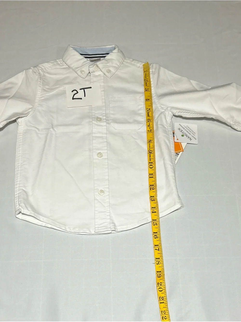 Gymboree Boys White Long Sleeve Uniform School Suit Classic Button Up NWT